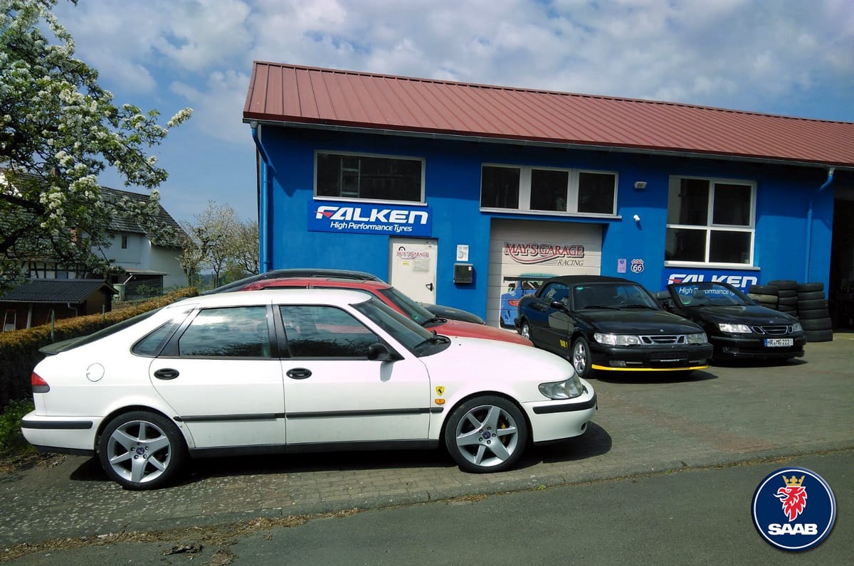SAAB Cabrio mit Logo